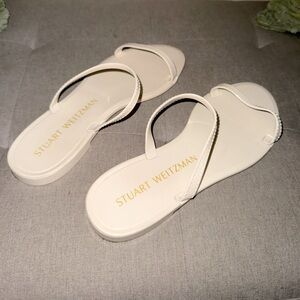 Stuart Weitzman Sawyer Rubber Sandals | Women’s 8 | Excellent Condition